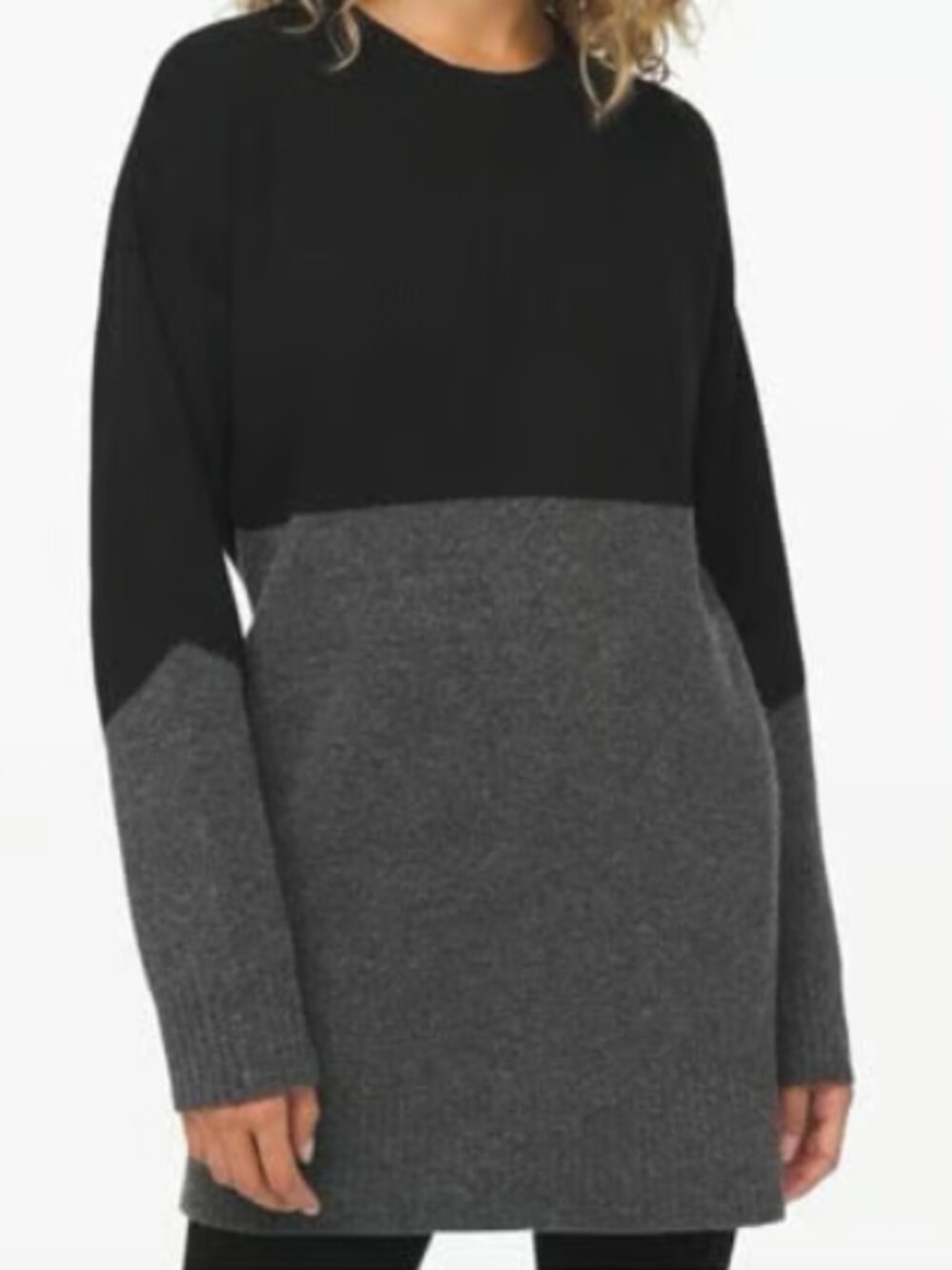 Lululemon Restful Intention Sweater, Tunic Length, Colorblock - Women Med/Large